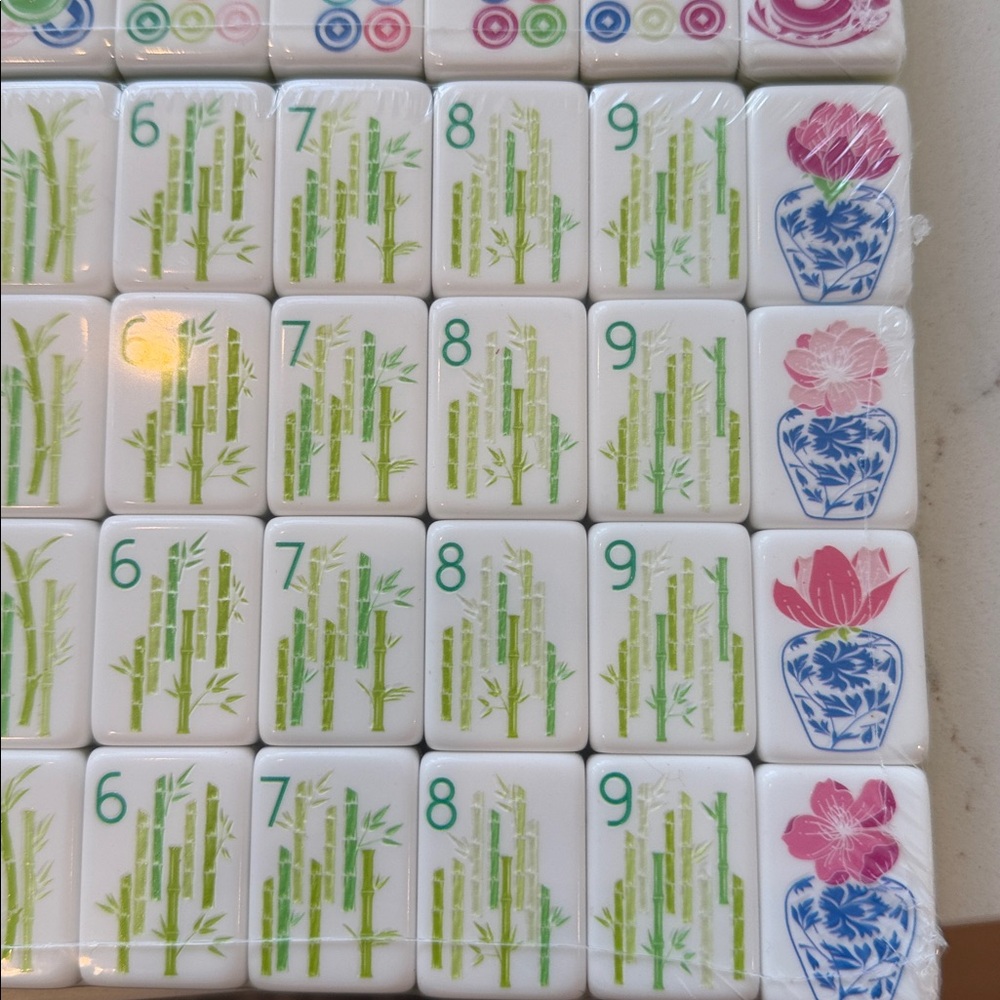Mahjong Tiles. New. Green. 2 Sets Left. Sets have slight misprints. see details - Picture 14 of 16